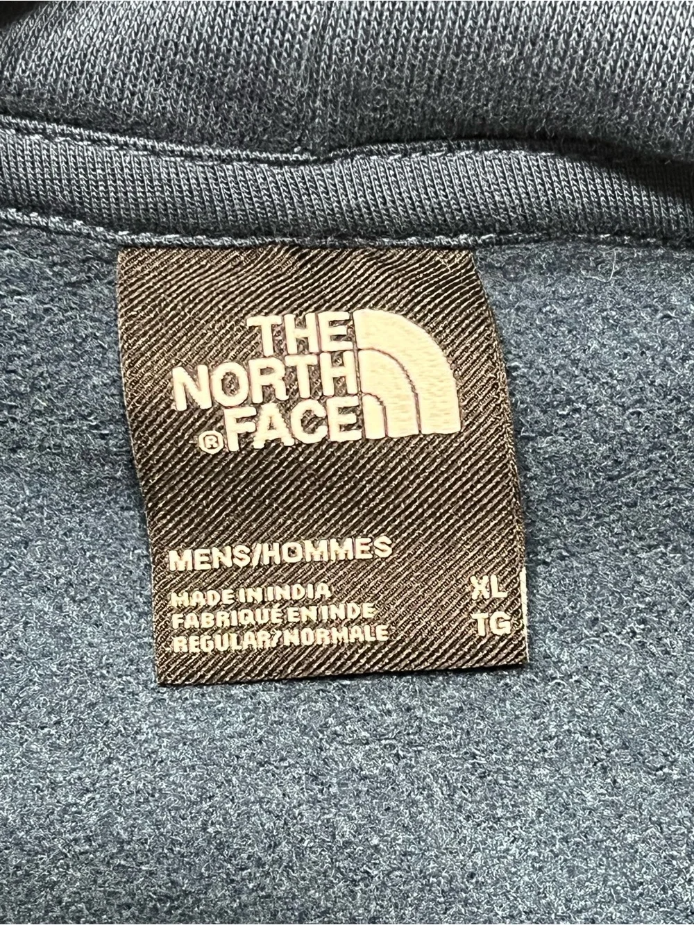The North Face Floral Logo Hoodie Blue Men’s XL Pullover Sweatshirt